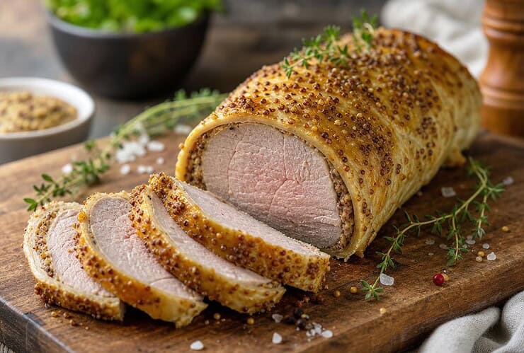 recette filet mignon en croûte moutarde